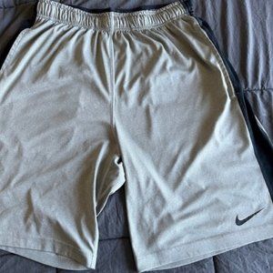 Nike Dri-FIT 9-in Gray Shorts, Medium